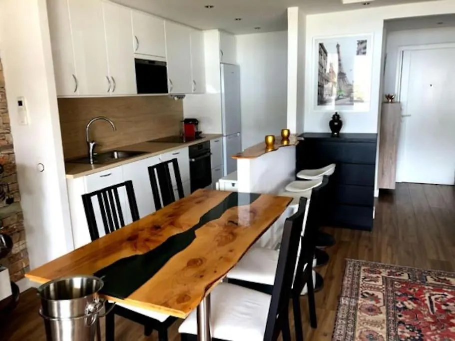 Stunning Seaview By The Beach Juan Les Pins 1 Br Antibes Apartament